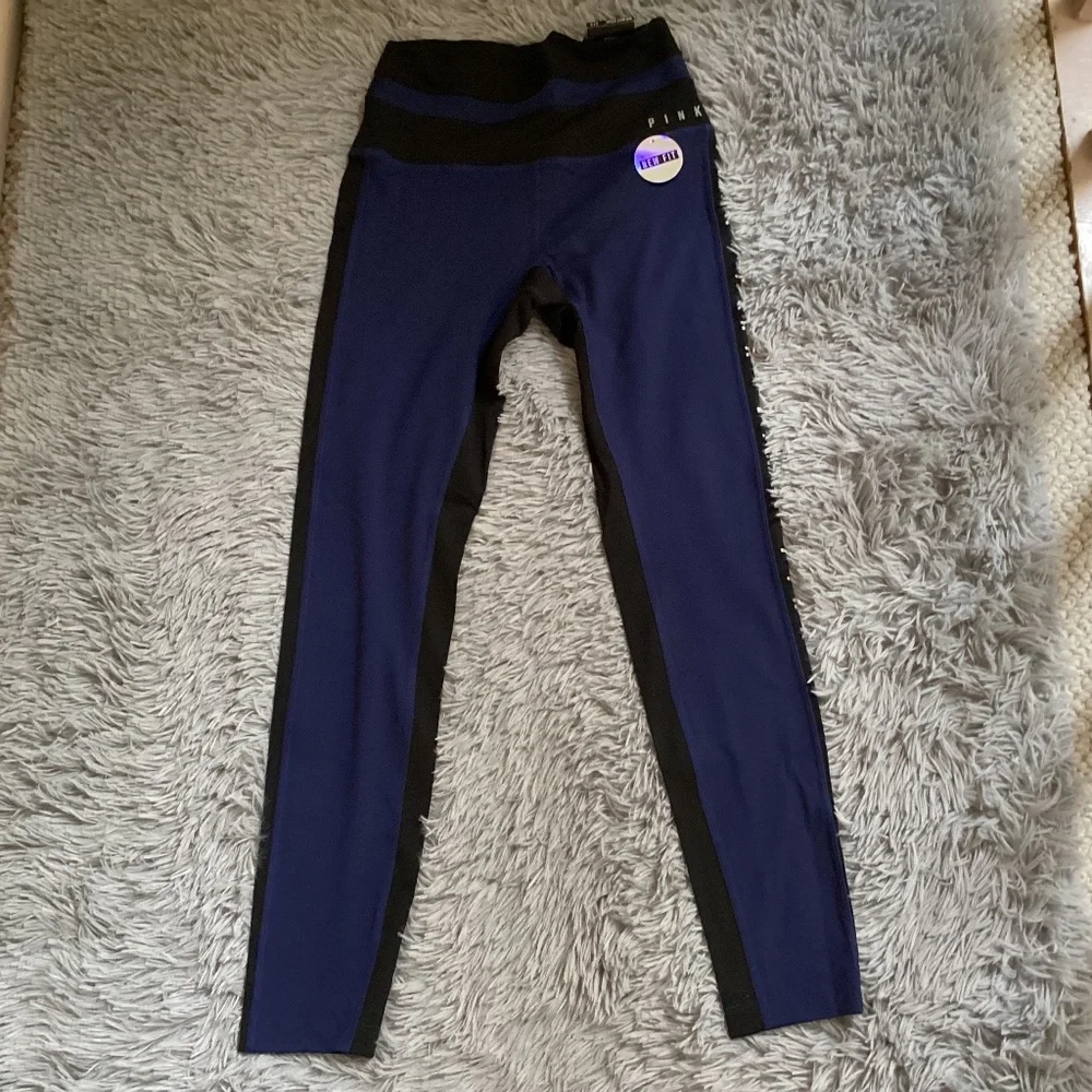 Victoria’s Secret Pink Ultimate High Waist Legging Size S Navy Blue/Black